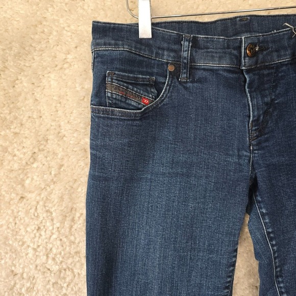 Diesel Grupee Jeans Womens 31x32 Blue Super Slim Skinny Low Waist Denim‎ - Picture 3 of 15